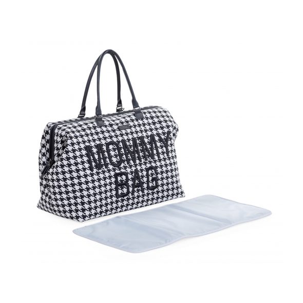 CHILDHOME PŘEBALOVACÍ TAŠKA MOMMY BAG PEPITO BLACK - PŘEBALOVACÍ TAŠKY - KOČÁRKY A PŘÍSLUŠENSTVÍ