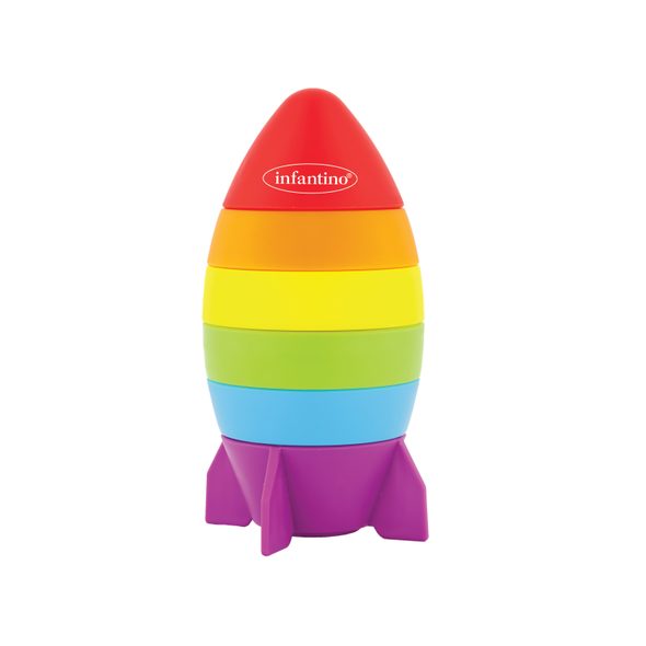 INFANTINO SADA SKLÁDACÍCH HRAČEK IMAGINATION STACKERS - STAVEBNICE A PUZZLE - PRO DĚTI