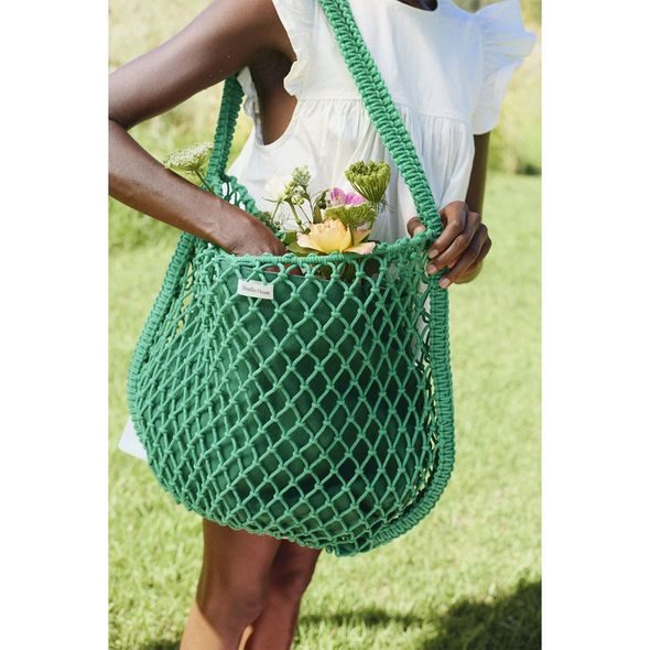 STUDIO NOOS MACRAME MOM BAG GREEN & BLUE YELLOW - DOPLŇKY - PRO MAMINKY