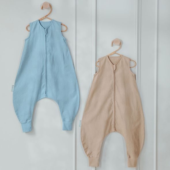 MEYCO LETNÍ LNĚNÝ JUMPER 92 - JEANS BLUE - SPACÍ PYTLE - SPINKÁNÍ