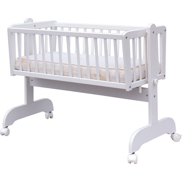 SCARLETT DĚTSKÁ KOLÉBKA SCARLETT BOROVICE BÍLÁ 90X41CM - KOŠÍKY A KOLÉBKY - SPINKÁNÍ