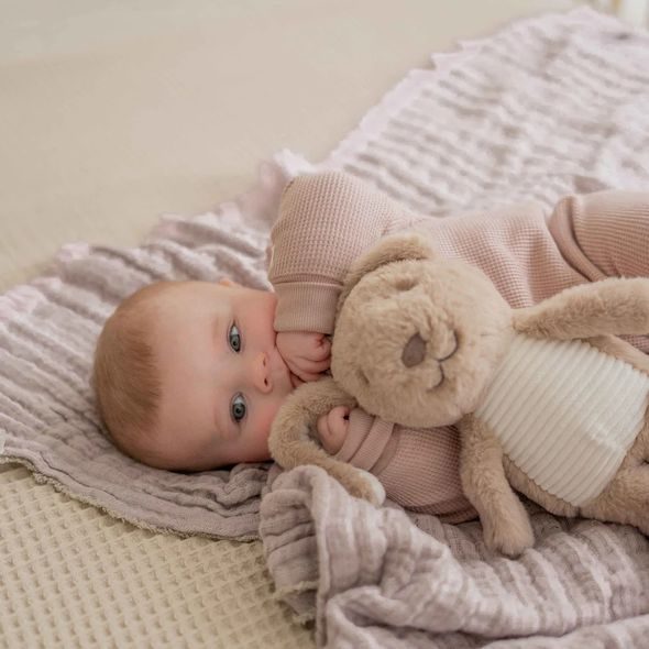 FLOW HRAČKA S TLUKOTEM SRDCE NABÍJECÍ MILO BROWN - USÍNÁČCI ŠUMÍCÍ / S TLUKOTEM - PRO DĚTI