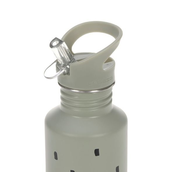 LÄSSIG KIDS BOTTLE STAINLESS STEEL HAPPY PRINTS LIGHT OLIVE - SPORTOVNÍ LAHVE - KRMENÍ