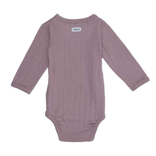 LODGER ROMPER LS SOLID ROSE 56 - BODY - PRO DĚTI
