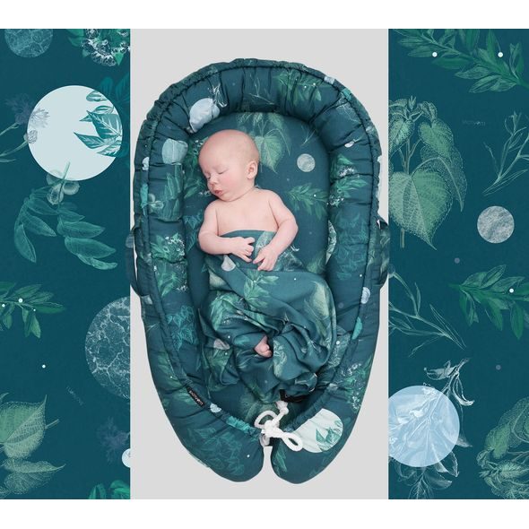 LULLALOVE HNÍZDEČKO PRO MIMINKO MOON GARDEN - HNÍZDEČKA - SPINKÁNÍ