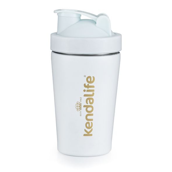 KENDALIFE SHAKER NEREZOVÝ (600ML) BÍLÝ - SPORTOVNÍ LAHVE - KRMENÍ