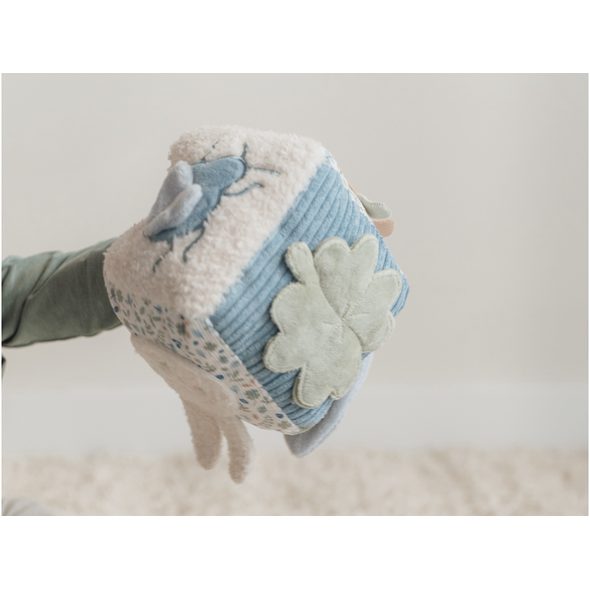 LITTLE DUTCH KOSTKA TEXTILNÍ S AKTIVITAMI KRÁLÍČEK MIFFY LUCKY LEAVES - MIFFY - PRO DĚTI