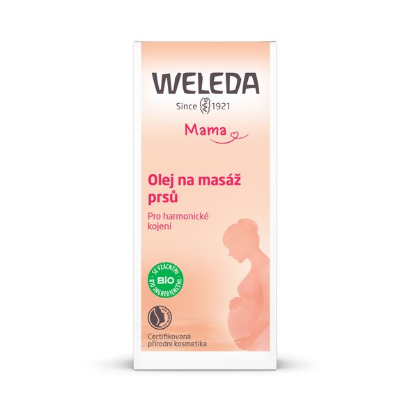 WELEDA OLEJ NA MASÁŽ PRSŮ 50 ML - KOSMETIKA V TĚHOTENSTVÍ - PRO MAMINKY