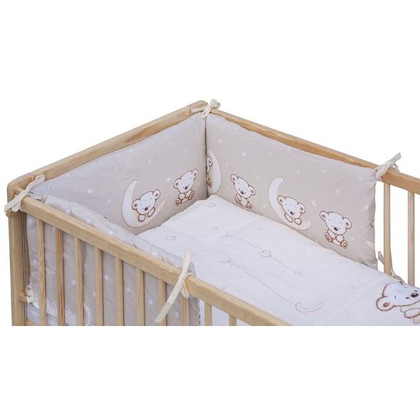 SCARLETT SOUPRAVA DO POSTÝLKY 6-DÍLNÁ TORO BÉŽOVÁ 90X120CM - POVLEČENÍ DO POSTÝLKY - SPINKÁNÍ