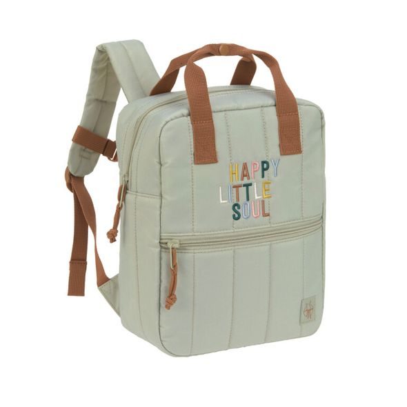 LÄSSIG KIDS MINI SQUARE BACKPACK LITTLE GANG LIGHT KHAKI - BATOHY A TAŠKY - PRO DĚTI