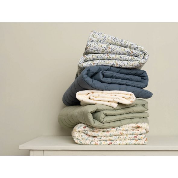 LITTLE DUTCH PŘIKRÝVKA 70X100 CM FOREST FRIENDS PURE SAGE - DĚTSKÉ DEKY PRO MIMINKA - SPINKÁNÍ