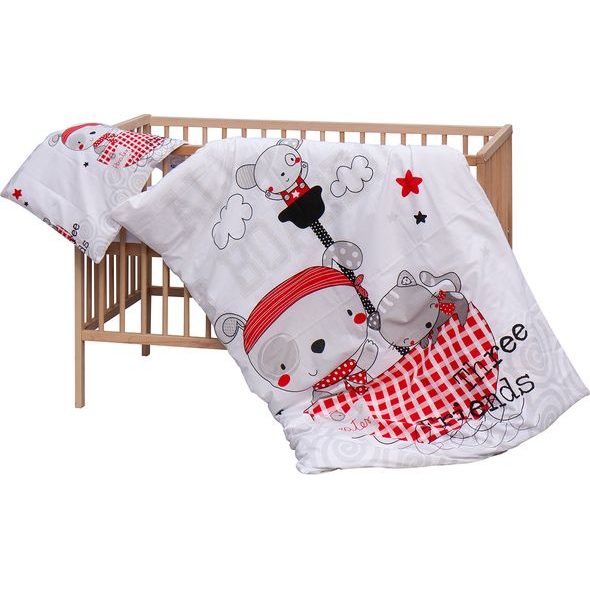 SCARLETT DĚTSKÁ POSTÝLKA S KOMPLETNÍ VÝBAVOU SCARLETT 120 X 60 CM - BANDY - DŘEVĚNÉ POSTÝLKY - SPINKÁNÍ