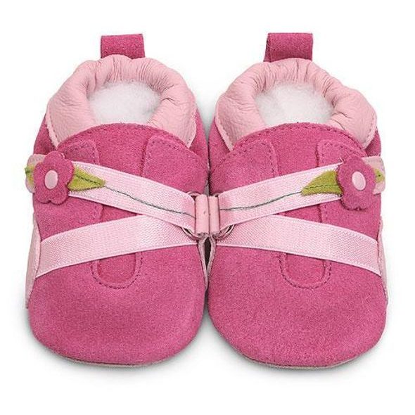 DĚTSKÉ KOŽENÉ BOTIČKY FUCHSIA WRAP - BOTIČKY - PRO DĚTI