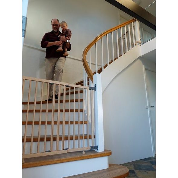 BABY DAN VYSOKÁ SCHODIŠŤOVÁ ZÁBRANA BABYDAN MONA, DŘEVĚNÁ, 65-110 CM - BEZPEČNOST DĚTÍ V DOMÁCNOSTI - KOUPÁNÍ A ZDRAVÍ