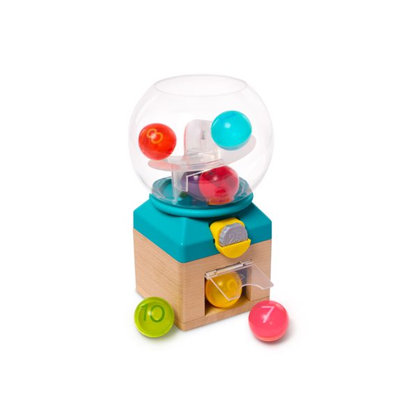 B-TOYS AUTOMAT S MÍČKY RAINBOW GUMBALLS - VKLÁDÁNÍ TVARŮ - PRO DĚTI