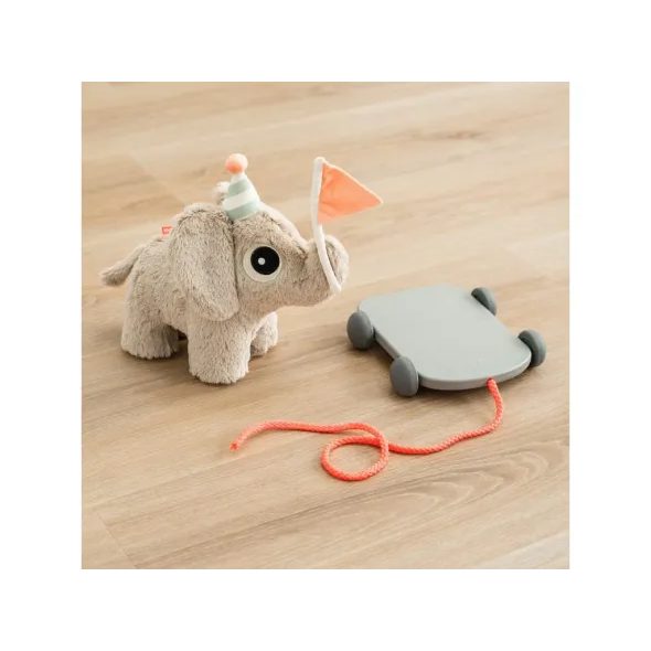 DONE BY DEER TAHACÍ HRAČKA NA KOLEČKÁCH ELPHEE - PÍSKOVÁ - TAHACÍ A TLAČÍCÍ - PRO DĚTI