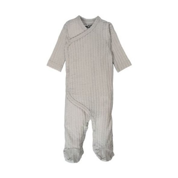 LODGER JUMPER NEWBORN SEERSUCKER STEEL - OVERALY - PRO DĚTI