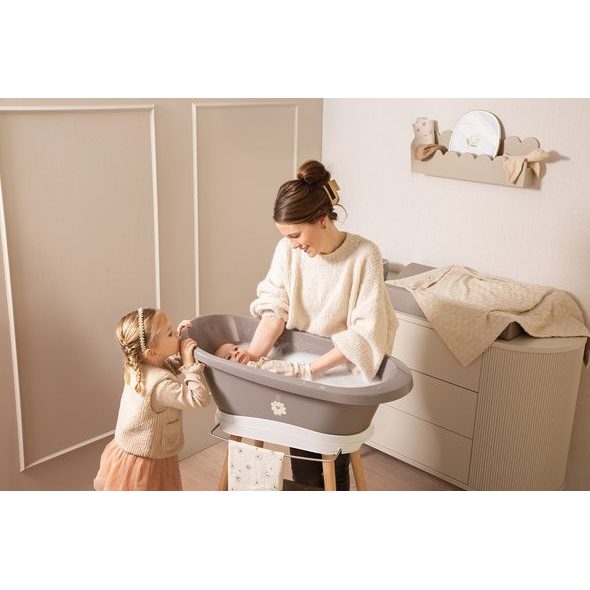 BEBE-JOU SADA VANIČKY SENSE FARM FRIENDS A STOJANU SENSE WHITE - VANIČKY PLASTOVÉ - KOUPÁNÍ A ZDRAVÍ