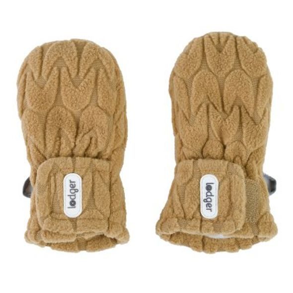 LODGER MITTENS EMPIRE FLEECE DARK HONEY 6 - 12 MĚSÍCŮ - RUKAVIČKY, ŠÁTKY, NÁKRČNÍKY - PRO DĚTI