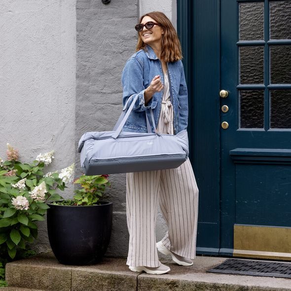 VOKSI CARRY ME PŘENOSNÉ LŮŽKO MISTY BLUE LEAF - KORBIČKY - KOČÁRKY A PŘÍSLUŠENSTVÍ