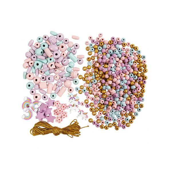 CREATIV COMPANY KREATIVNÍ SADA ŠPERKY Z KORÁLKŮ PASTELOVÉ BARVY - NAVLÉKÁNÍ - PRO DĚTI