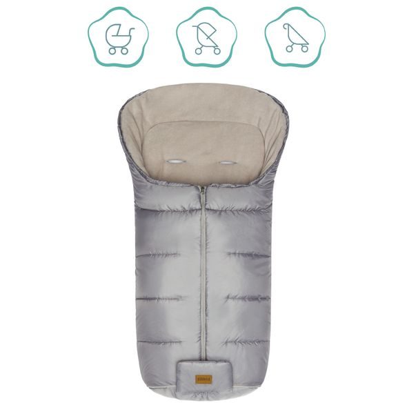 FILLIKID FUSAK ZIMNÍ ECO BIG SILVER - FUSAKY DO KOČÁRKU - KOČÁRKY A PŘÍSLUŠENSTVÍ