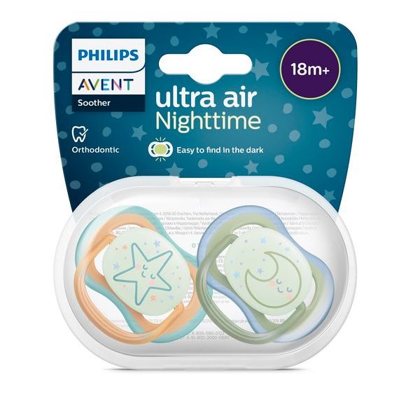 PHILIPS AVENT ŠIDÍTKO ULTRA AIR NOČNÍ 18M+ NEUTRAL, 2KS - ŠIDÍTKA A DOPLŇKY - KRMENÍ