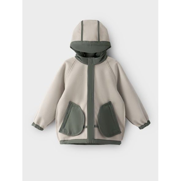 LEOKID SOFTSHELLOVÁ BUNDA LAKE AGAVE GREEN VEL. 116 - BUNDY - PRO DĚTI