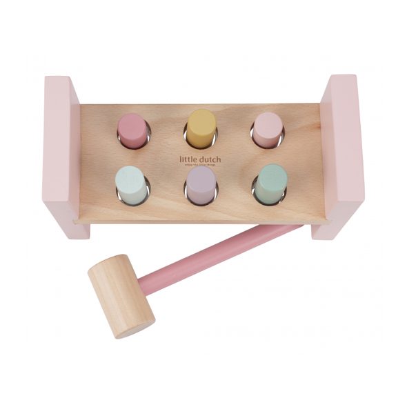 LITTLE DUTCH ZATLOUKAČKA DŘEVĚNÁ FAIRY GARDEN - MOTORICKÉ A HRY - PRO DĚTI