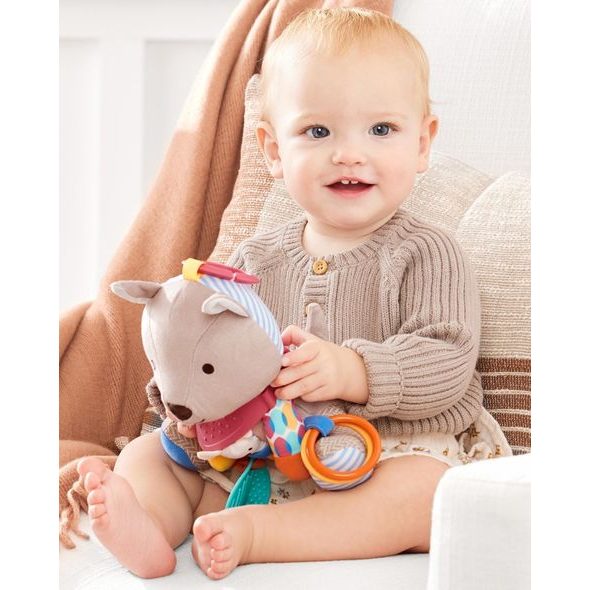 SKIP HOP HRAČKA AKTIVNÍ NA C KROUŽKU BANDANA BUDDIES KLOKAN 0M+ - HRAČKY K ZAVĚŠENÍ - PRO DĚTI