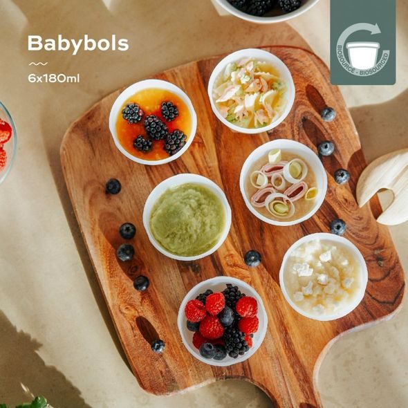 BABYMOOV MISKY S VÍČKY BIO 6X 180ML - MISKY, TALÍŘKY A PODLOŽKY - KRMENÍ