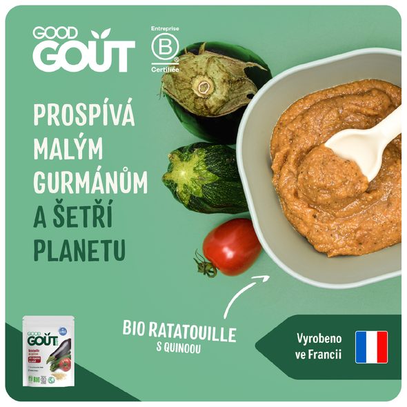 GOOD GOUT BIO RATATOUILLE S QUINOOU 190 G - MASO/ZELENINA - KRMENÍ