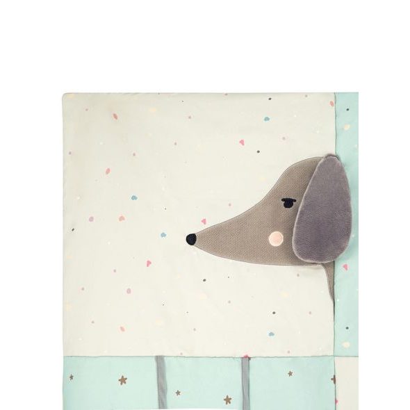 MOMI HRACÍ DEKA MOMI VOLPI PATCHWORK - HRACÍ PODLOŽKY NA ZEM - SPINKÁNÍ