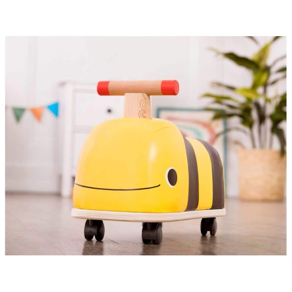 B-TOYS ODRÁŽEDLO DŘEVĚNÉ VČELKA - DĚTSKÁ ODRÁŽEDLA - PRO DĚTI