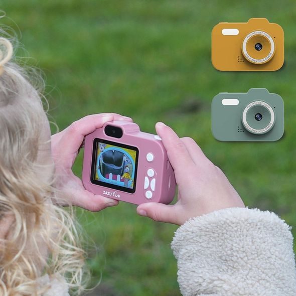 ZAZU FUN - DĚTSKÝ DIGITÁLNÍ FOTOAPARÁT - ŽLUTÝ - HRAČKY PRO DĚTI - PRO DĚTI