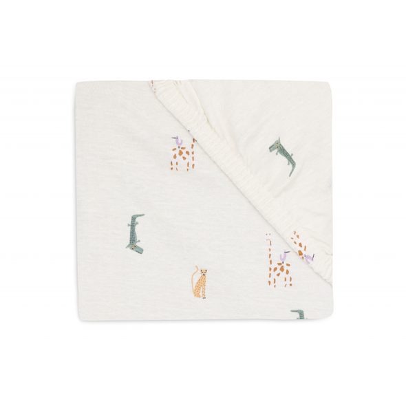 JOLLEIN PROSTĚRADLO NAPÍNACÍ 120X60 CM JUNGLE JAMBO - PROSTĚRADLA - SPINKÁNÍ