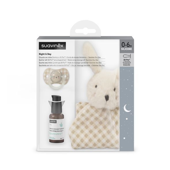 SUAVINEX PREMIUM DÁRKOVÝ SET DEN&NOC - ŠIDÍTKA A DOPLŇKY - KRMENÍ
