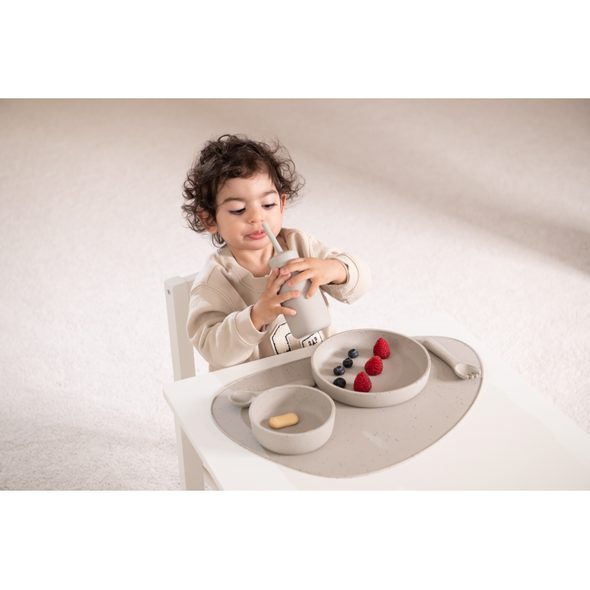 KIKKABOO LÁHEV S BRČKEM PLATINUM SILICONE SAND - SPORTOVNÍ LAHVE - KRMENÍ