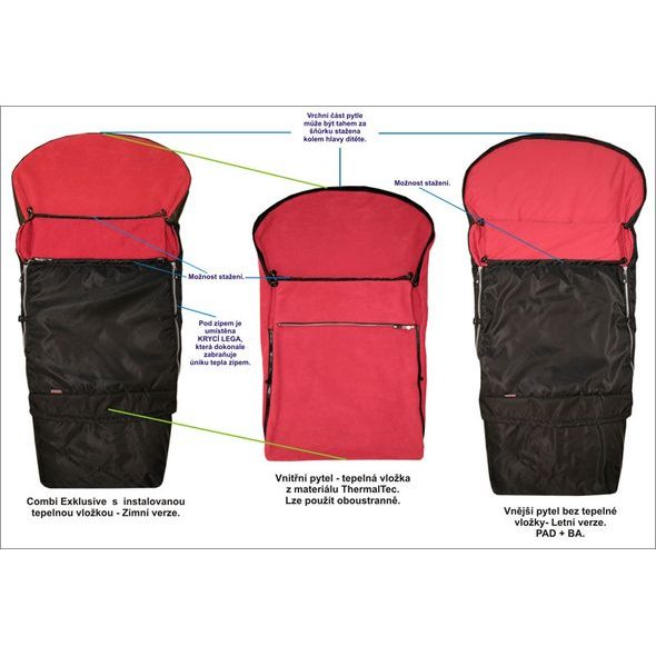 EMITEX FUSAK COMBI EXKLUSIVE 2011/2012 - FUSAKY DO KOČÁRKU - KOČÁRKY A PŘÍSLUŠENSTVÍ