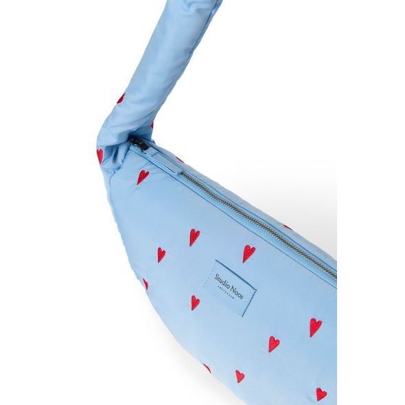 STUDIO NOOS - PUFFY MINI CROSS BODY BAG | LIGHT BLUE HEARTS - DOPLŇKY - PRO MAMINKY