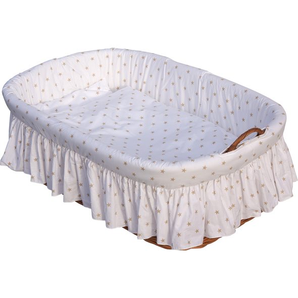 SCARLETT MOJŽÍŠŮV KOŠÍK PRO MIMINKO HVĚZDIČKA - BÉŽOVÁ - KOŠÍKY A KOLÉBKY - SPINKÁNÍ