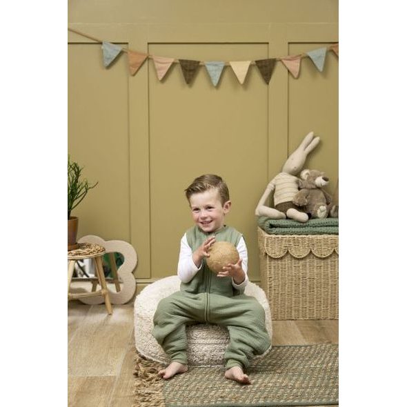 MEYCO ZIMNÍ MUŠELÍNOVÝ JUMPER 92 CM - OLIVE GREEN - SPACÍ PYTLE - SPINKÁNÍ