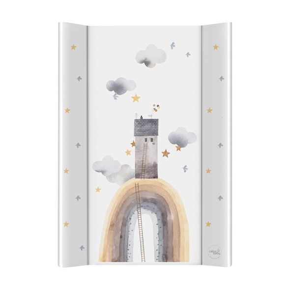 CEBA BABY PODLOŽKA PŘEBALOVACÍ 2-HRANNÁ S PEVNOU DESKOU (50X70) BASIC CELEBRATION - PULTY A PODLOŽKY - PŘEBALOVÁNÍ