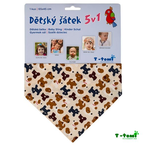 T-TOMI DĚTSKÝ ŠÁTEK - BRYNDÁKY - KRMENÍ