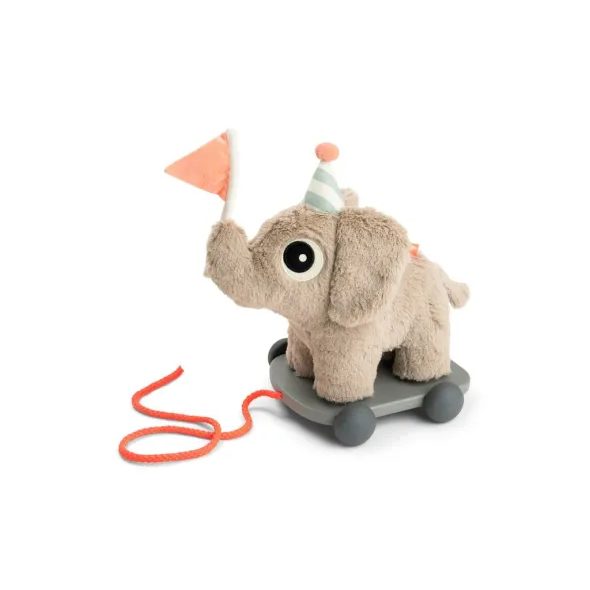 DONE BY DEER TAHACÍ HRAČKA NA KOLEČKÁCH ELPHEE - PÍSKOVÁ - TAHACÍ A TLAČÍCÍ - PRO DĚTI