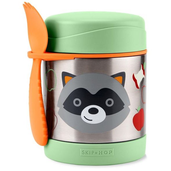 SKIP HOP ZOO TERMOSKA NA JÍDLO SE LŽIČKO/VIDLIČKOU 325 ML, 3R+ - TERMOOBALY A TERMOSKY - KRMENÍ