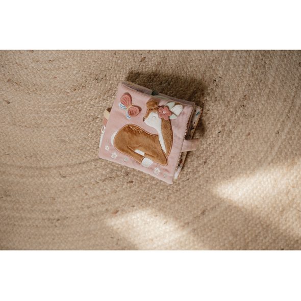 LITTLE DUTCH KNÍŽKA TEXTILNÍ S AKTIVITAMI FAIRY GARDEN - KNÍŽKY PRO NEJMENŠÍ - PRO DĚTI