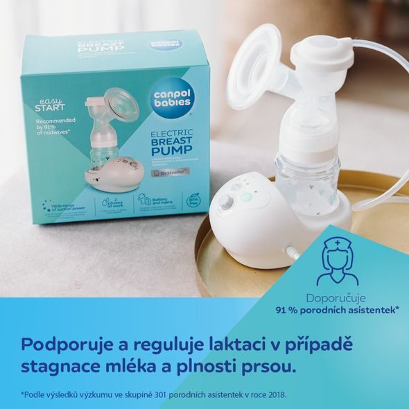 CANPOL BABIES ELEKTRICKÁ ODSÁVAČKA MATEŘSKÉHO MLÉKA EASYSTART - ODSÁVAČKY MATEŘSKÉHO MLÉKA - KRMENÍ
