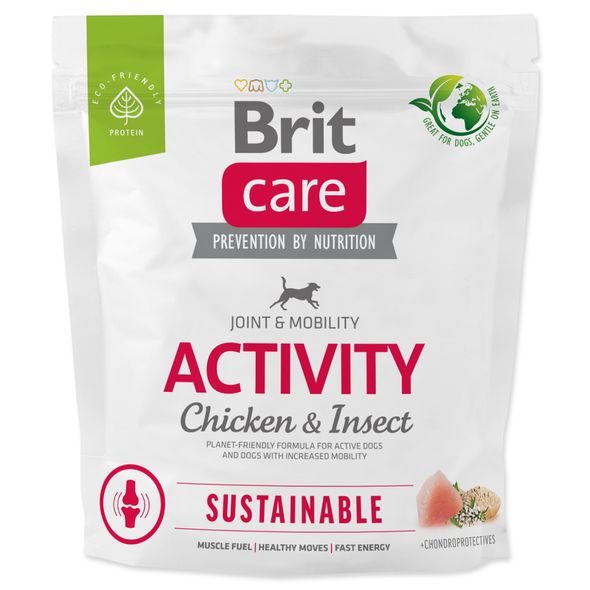 BRIT CARE DOG SUSTAINABLE ACTIVITY 1 KG - GRANULE PRO PSY - CHOVATELSKÉ POTŘEBY MALVÍKZOO