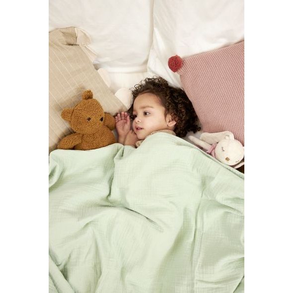 MEYCO MUŠELÍNOVÁ DEKA 140X200 - SOFT GREEN - DĚTSKÉ DEKY PRO MIMINKA - SPINKÁNÍ